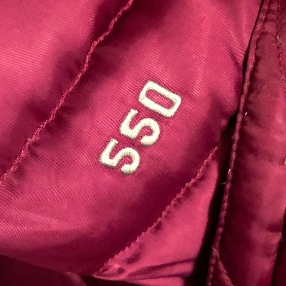 The North Face Women Small Goose Down 550 Insulated Purple Satin Winter Jacket - Picture 9 of 11